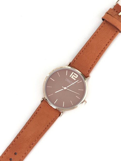 Жіночий годинник Ernest Manon Suede Orange