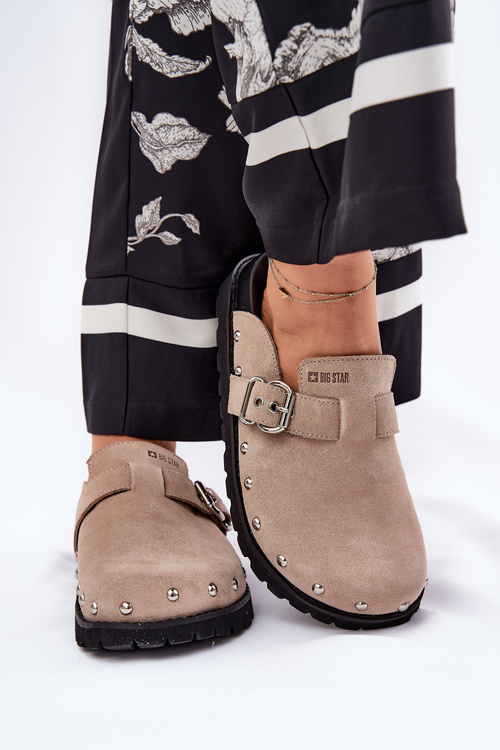 Замшеві Сандалі Жіночі На Платформі Big Star RR274A376 Бежеві