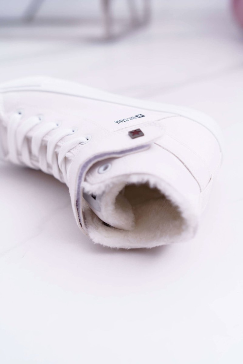 Шкіряні утеплені кросівки BIG STAR V274541FW білі