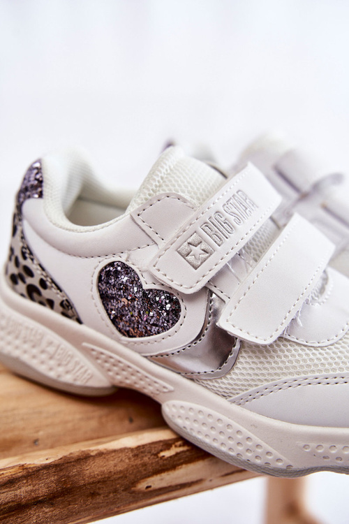 Дитяче спортивне взуття на липучці Big Star KK374022 Білий