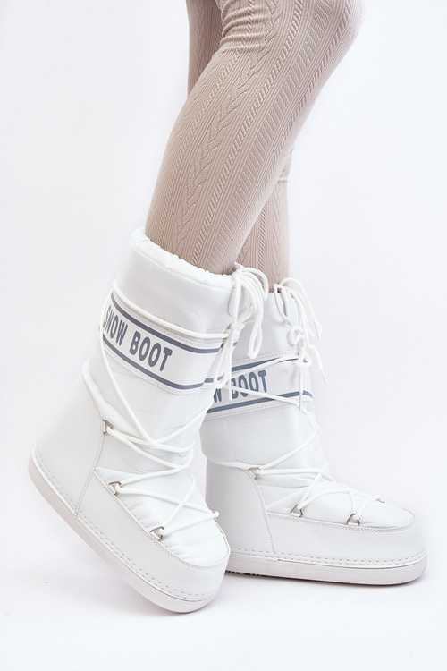 Жіночі високі зимові черевики білі Venila