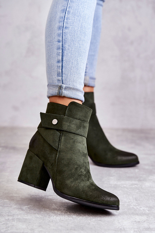 Жіночі замшеві черевики La.Fi 260041BGR-SU Зелені