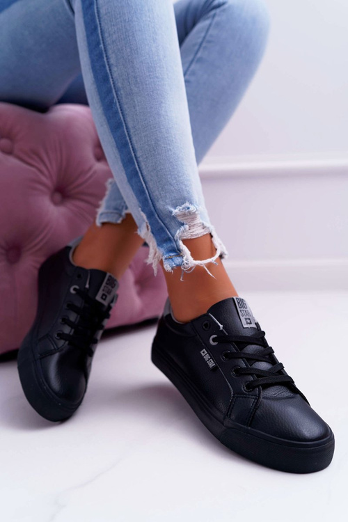 Жіночі шкіряні тапочки Big Star EE274314 Чорні