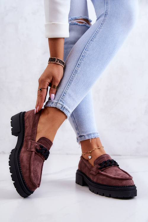 Замшеві лофери La.Fi Brown Sappphira