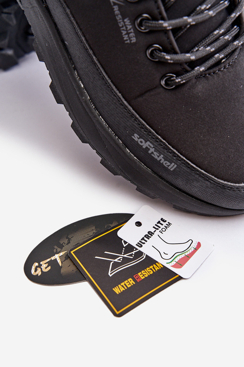 Водонепроникне легке спортивне туристичне взуття чоловіче McBraun чорного кольору