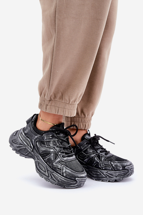 Жіночі Кросівки З Дефектами На Платформі Чорні Seladwen