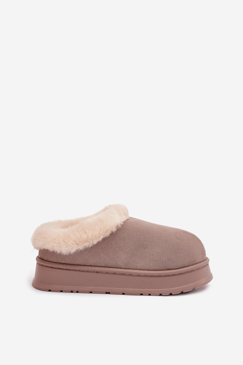 Жіночі тапочки з хутром Khaki Eveline