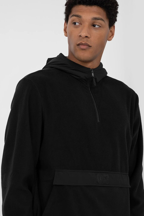 Толстовка з флісу 4F чоловіча 4FAW23TFLEM137-20S чорна