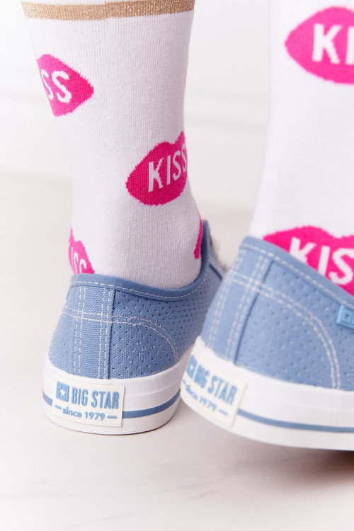 Ажурні жіночі кросівки BIG STAR FF274037 Сині