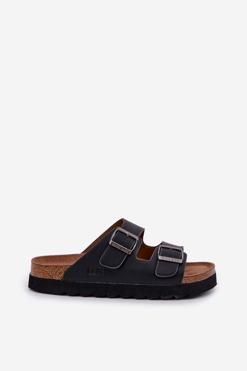 Легкі Чоловічі Сандалі З Пряжками Еко Шкіра Big Star NN174531 Чорні