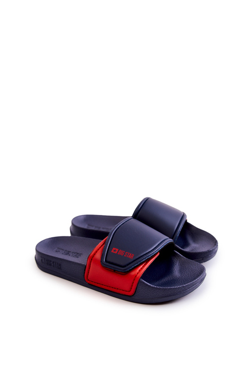 Світлі дитячі тапочки Big Star JJ374351 Темно-синій