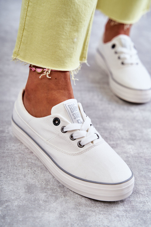 Жіночі тканинні кросівки Big Star KK274017 Білі