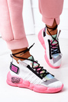 Жіноче спортивне взуття Кросівки біло-рожеві Bubble Tea