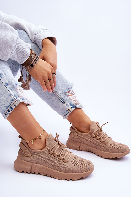 Жіночі сліпони Спортивні кросівки Темно-бежевий Rosett