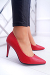 Туфлі Sergio Leone Matte Stiletto Red Feliciana