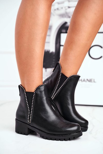 Чоботи жіночі чорні Starry