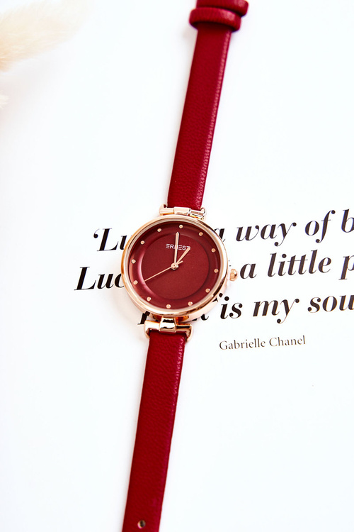 Жіночий аналоговий годинник Ernest Red
