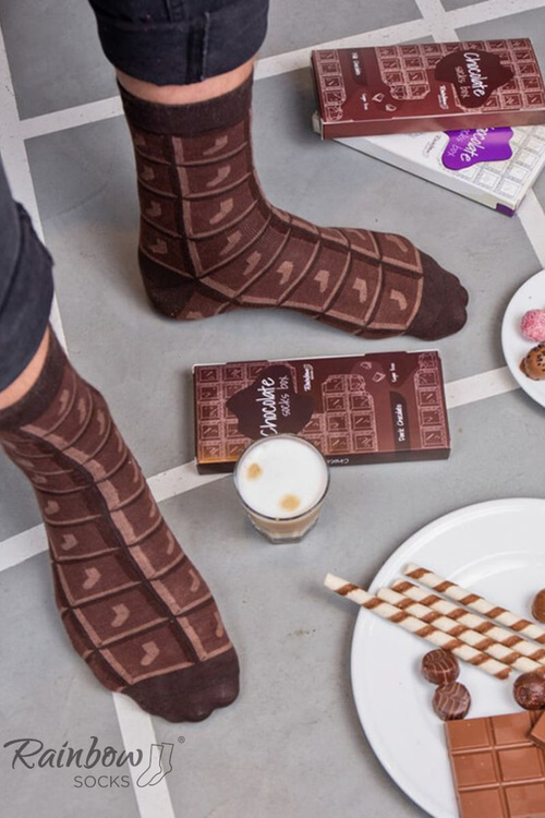 Шкарпетки Rainbow молочний шоколад 1 пара