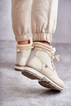 Жіночі теплі черевики Trappers Beige Liv