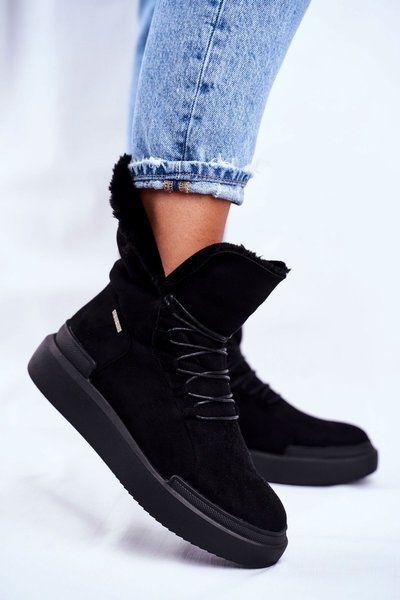 Жіночі зимові черевики Big Star Black GG274990