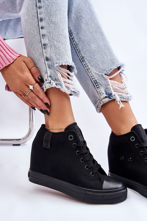 Високі кросівки Hidden Wedge Big Star LL274034 Чорні