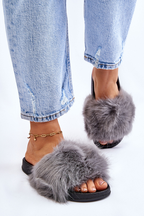 Жіночі хутряні шорти сірий Кенет