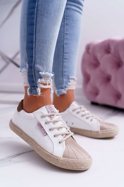 Жіночі кросівки Cross Jeans білі DD2R4095