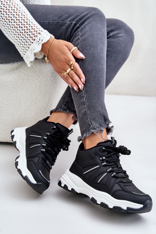 Теплі жіночі кросівки Big Star OO274A160 Чорні