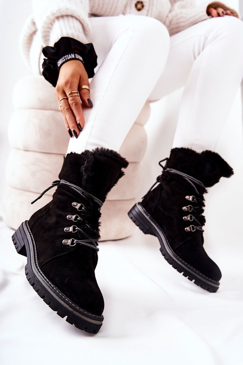 Утеплені черевики Trapper Black Nelby