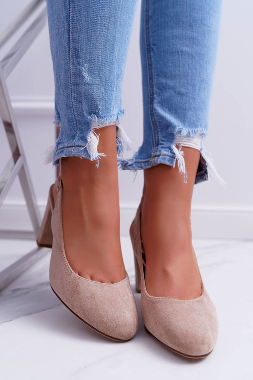 Жіночі туфлі на шпильці Sergio Leone SK788 Beige Lati