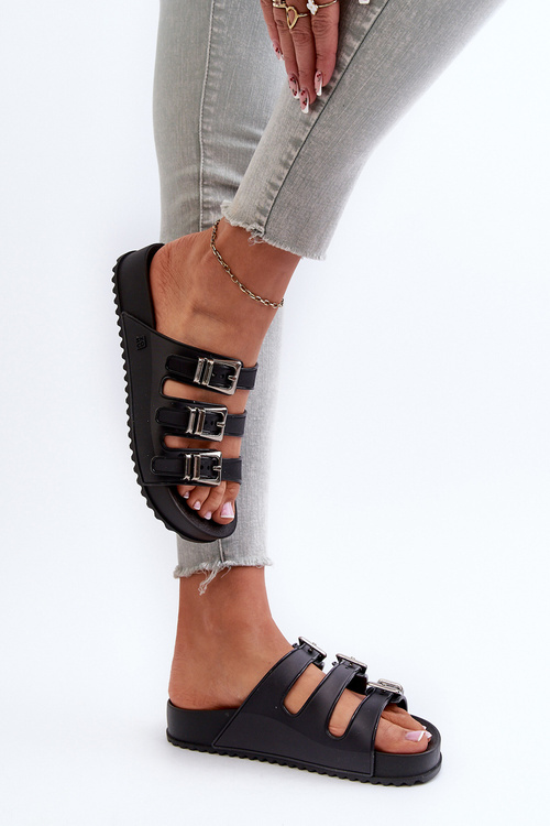 Жіночі гумові тапочки ZAXY JJ285058 Чорні