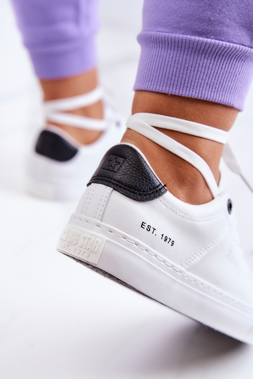 Шкіряні кросівки Big Star JJ274211 біло-чорні