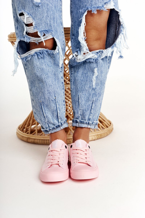 Жіночі класичні низькі кросівки BIG STAR AA274028 Рожеві