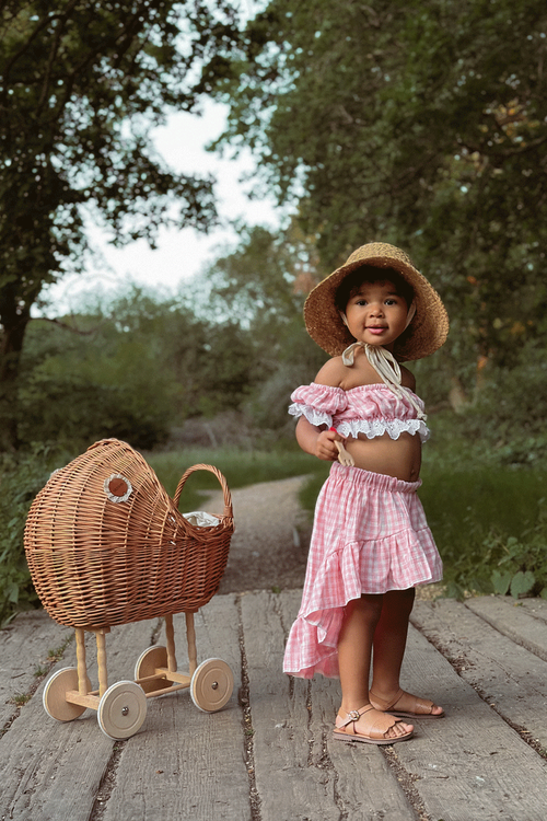 Класичні дитячі босоніжки коричневого кольору Izzy