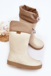 Дитячі черевики Wellington з коміром Wave Gokids 979 Beige