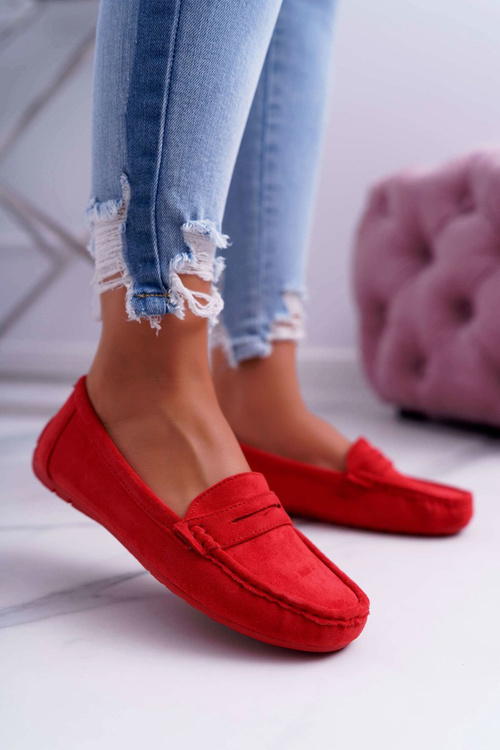 Жіночі легкі еко-замшеві мокасини Red Limez
