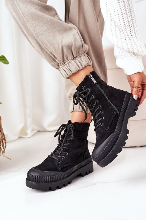 Замшеві черевики челсі чорні Here I Am