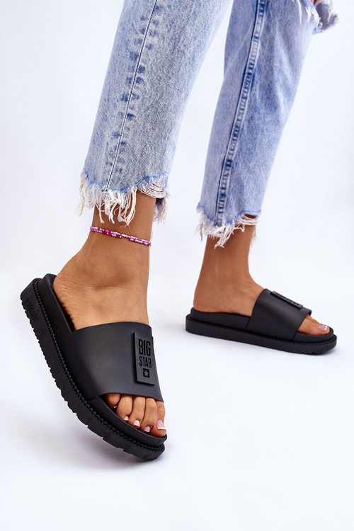 Жіночі тапочки Big Star LL274429 Чорні