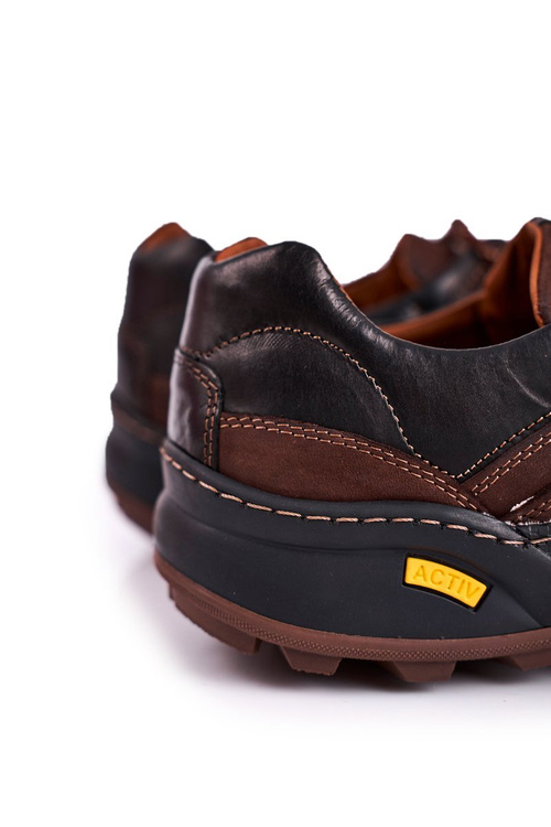 Чоловіче трекінгове шкіряне взуття Bednarek Activ Brown