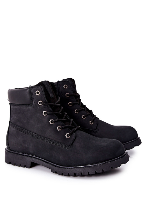 Шкіряні черевики Trappers Big Star II174263 Чорні