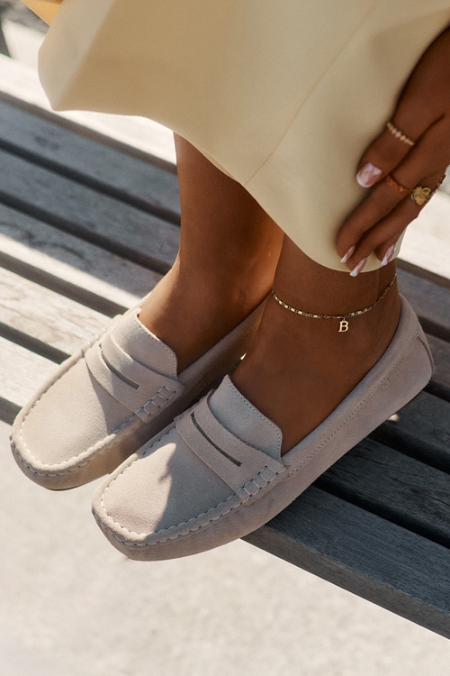 Замшеві Жіночі Мокасини Big Star RR274947 Бежеві