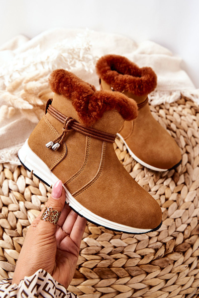 Дитячі снігові черевики з хутром Big Star BB374058BS Camel