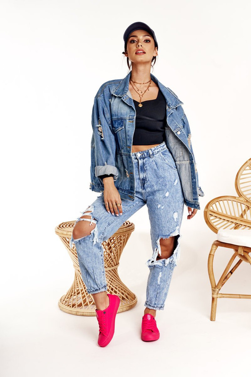 Жіночі класичні низькі кросівки BIG STAR AA274013 Фуксія