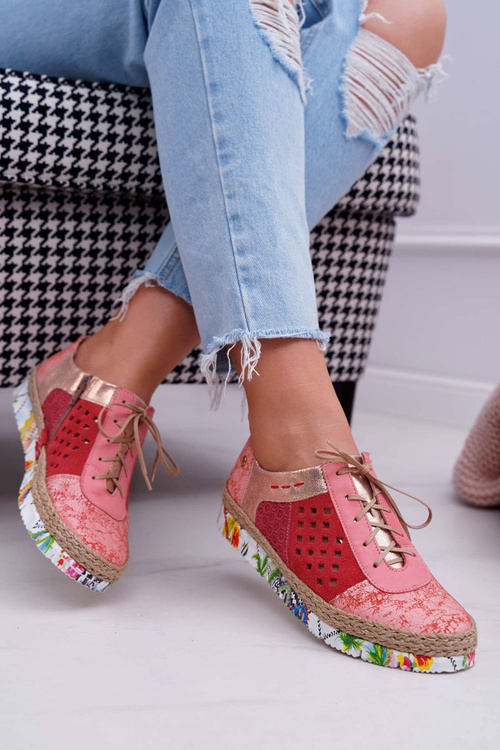 Жіночі шкіряні півчобітки Maciejka Coral 03339-18