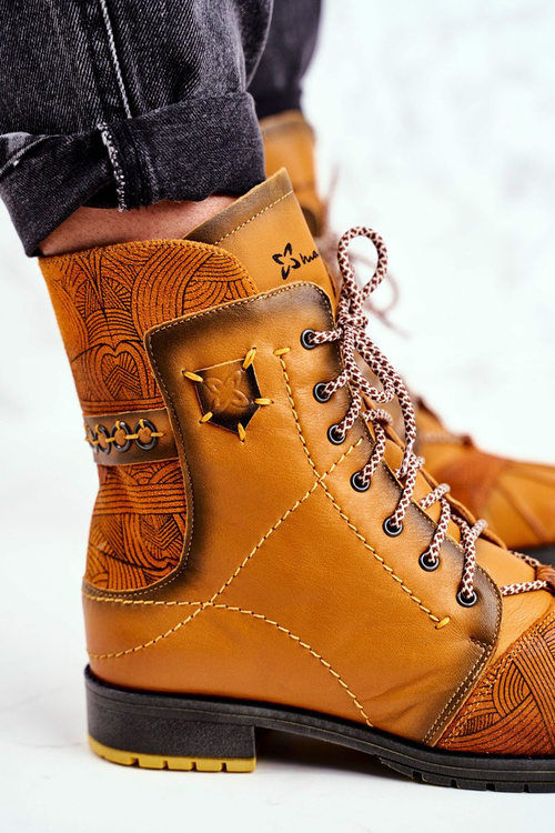 Чоботи жіночі Maciejka Warm Leather Yellow 03961-07