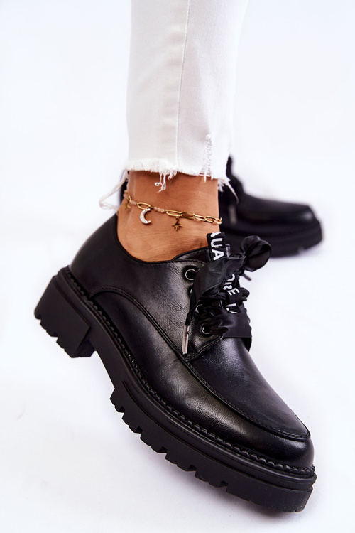 Жіночі шкіряні туфлі La.Fi 210004B-PU Чорні