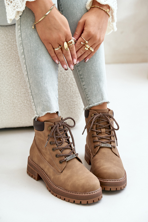 Чоботи жіночі утеплені Big Star OO274A289 Коричневі