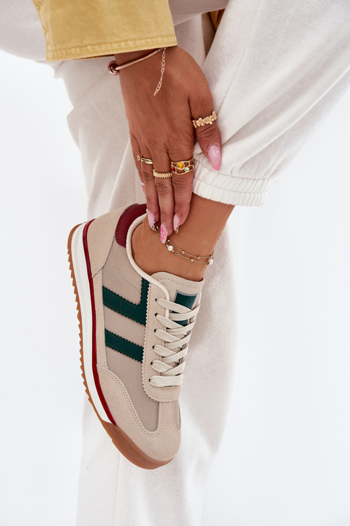 Низькі Кросівки Жіночі Темно-бежеві Rulaana