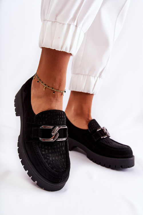 Модні замшеві лофери Light Black Rayhan