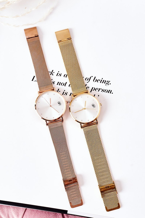 Годинник із великим циферблатом GG Luxe Rose Gold